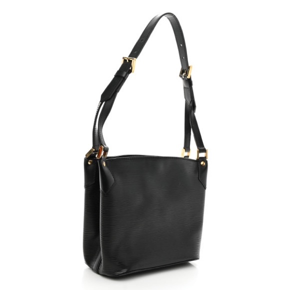 âSOLDâAuthentic Louis Vuitton Black Epi Mandara PM shoulder bag - Picture 4 of 16